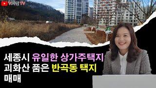 세종 행복도시 내 소형 상가주택지 매매 - 반곡동 수루배마을