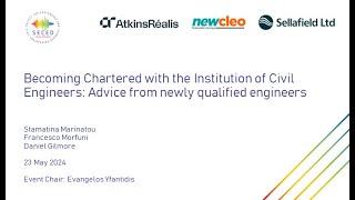 Becoming Chartered with the Institution of Civil Engineers: Advice from newly qualified engineers