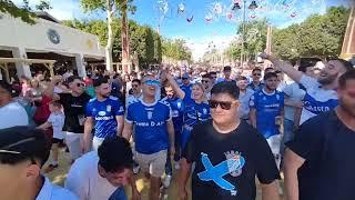 Aficionados del Xerez CD en la Feria del Caballo 2024