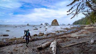 MOST BEAUTIFUL PLACE IN WASHINGTON?! | Backpacking Olympic National Park | Ozette Loop | Washington