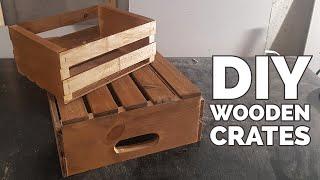 DIY Wooden Storage Crates | Out of Scrap Lumber