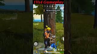 SOLO VS SQUAD OVERPOWERED GAMEPLAY BY SAGAR GAMER 1M || GARENA FREE FIRE #shorts @TondeGamer