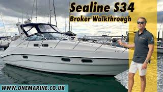 £89,950 Sealine S34 Boat Tour | One Marine Torquay boat sales