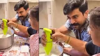 Watch How Chiranjeevi and Daughter Enjoying at His Home With Ramcharan Surekha | Fans Factory