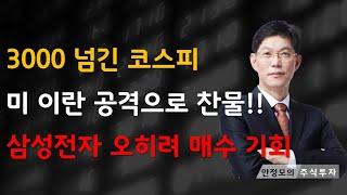 [주식]3000 넘긴 코스피 미 이란 공격으로 찬물 삼성전자 오히려 매수 기회(20250622일)주식 주식투자 주식강의 주식공부 주식초보 주식단타 주식고수 단타매매