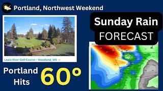 Portland celebrates 60 degrees, Pacific Northwest weekend rain returns.