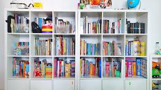 Timelapse:  Organizing a play area for kids and reading area for adults