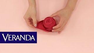 How To Fold a Rose Napkin | Veranda