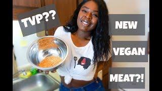 TVP TACOS?! TRY A *NEW* VEGAN MEAT SUB WITH ME | PRETTY BROWN VEGAN