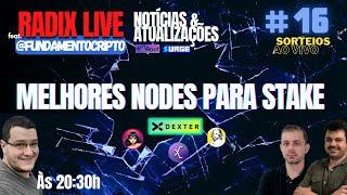 RADIX LIVE #16 | Melhores Validadores para STAKE na RADIX XRD | feat. @fundamentoCripto