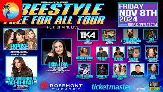 Freestyle For All Tour Niagara Live Concert Saturday November 9, 2024