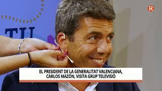 El president de la Generalitat Valenciana, Carlos Mazón, visita Grup Televisió