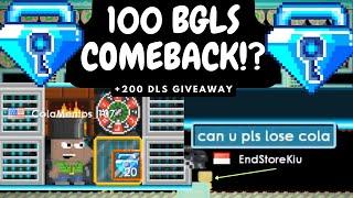 100 BGLS COMEBACK REME ?!?!!*?!  | Growtopia Casino