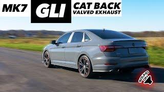 VW MK7 GLI Valved Cat back Exhaust System | Valve Closed vs Open | ECS Tuning