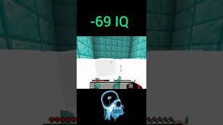 -6901 IQ vs -6969 IQ Minecraft  (World's Smallest Violin) #shorts #minecraft #viral #subscribe#fyp