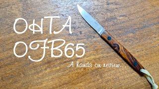 OHTA OFB65 fixed blade knife - hands on review