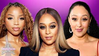 Tia and Tamera Mowry are feuding? But WHY? | Chloe Bailey's label won't give her a budget SMH