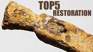 The Best Restoration of Old Rusty Hammers. Old tools restoration. ASMR video