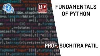 Fundamentals of Python | Workshop by Prof. Suchitra Patil | IEEE PCE