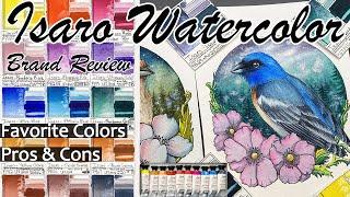 Isaro Watercolor Review & Painting. Favorite Colors, Pros & Cons, Pigments, Brand Overview.