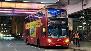 FRV. DLR Rail Replacement UL75. Gallions Reach - Canary Wharf. Go Ahead E400 Trident E118 (LX09 FBK)