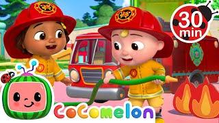 Wheels on the Fire Truck | CoComelon - Nina Time | Nursery Rhymes for Babies