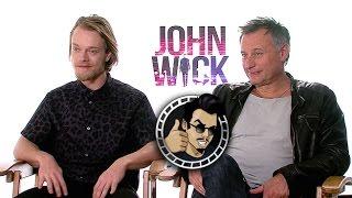 Alfie Allen and Michael Nyqvist Interview -  John Wick (HD) 2014