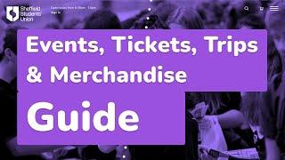 Events, tickets, trips and merchandise setup guide