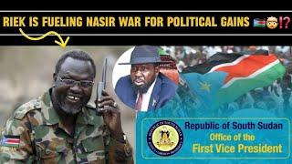  SSPDF CHIEF OF DEFENSE ACCUSES DR RIEK (SPLM-IO) OF FUELING WAR IN NASIR FOR PERSONAL GAINS  ⁉️