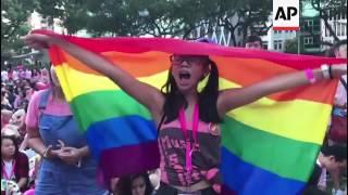 Thousands attend Singapore's gay pride event