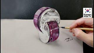 Drawing a perfume bottle