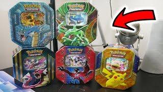 OPENING 5X "Flea Market" REPACKAGED POKEMON CARD TINS!! - BoosterKings