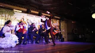 Manuel Jiménez en la final del Concurso de baile flamenco del tablao Villa Rosa (ganador)