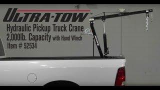 Ultra-Tow Hydraulic Pickup Truck Crane With Hand Winch  2000-Lb. Capacity