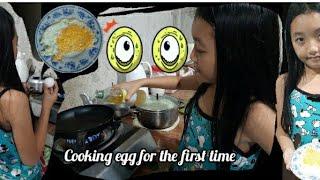 Cooking Egg For The First Time||Steffee Shane