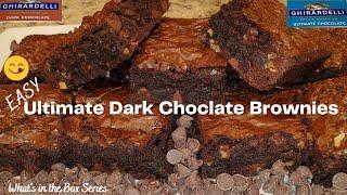 Ultimate DARK Chocolate  BROWNIES