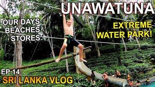 Sri Lanka: Unawatuna Extreme Water Park, Polhena beach - FAMILY LIFE TRAVEL VLOG