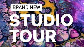 Frosty Eye Kandi is going live - Brand New Studio Quick Tour #art #acrylicpainting #artstudio #resin