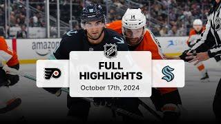 Flyers at Kraken | October 17, 2024 | NHL Full Game Highlights