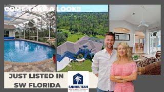 Homes for sale in southwest Florida: amazing home for sale with oversized yard and 6-car garage!