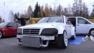 Driftloco Mercedes C36 AMG Turbo Driftcar - Green Valley 2013 (First Shakedown)