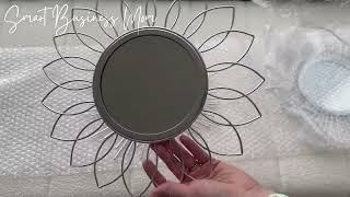 Review of the 3 Pack Metal Mirrors for Wall Sunburst Wall Mirrors #walldecor #mirrors #amazonhome