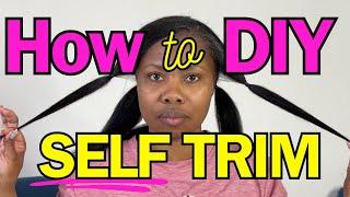 Don’t Get Bullied Into Cutting More Than You Want. Learn This Quick & Easy Way To Trim Your Own Hair