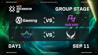 ZYG vs RA - XLG vs XG - Group Stage - Day 1 - VCT Ascension CN