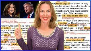 Harris vs Trump Presidential Debate  Learn English with the News