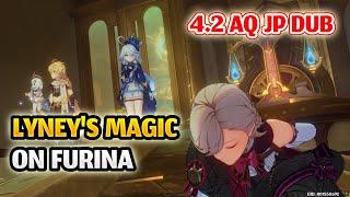 Lyney does magic trick on Furina | 4.2 Fontaine Archon Quest Genshin Impact