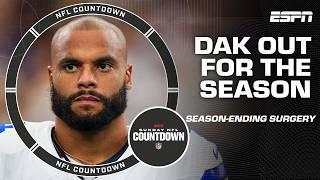 Dak Prescott to undergo SEASON-ENDING surgery + Russell Wilson vs. Jayden Daniels  | NFL Countdown