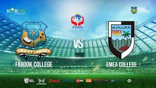 FAROOK COLLEGE  vs EMEA COLLEGE |  KPL 2ND DIVISION | KFA | SCORELINE SPORTS