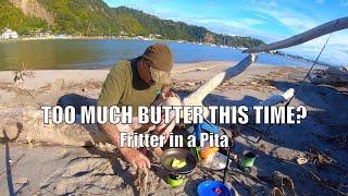 Whitebait Fritter Swimming in Butter - Small Gas Stove