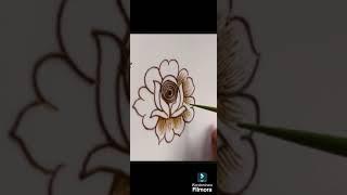 Mehndi flower design|Unique flowers tutorials||Arebic Style mehendi#mehndi @Rahulsainipainter